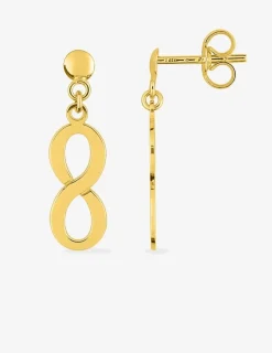 Boucles d'oreilles "infini" or jaune 375‰ SO OR