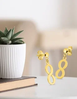 Boucles d'oreilles "infini" or jaune 375‰ SO OR