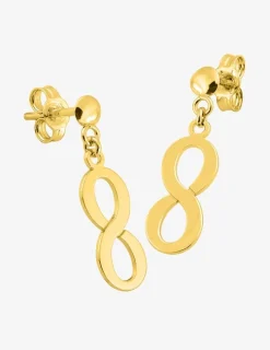 Boucles d'oreilles "infini" or jaune 375‰ SO OR