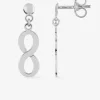 Boucles d'oreilles "infini" or blanc 375‰ SO OR