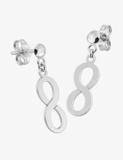 Boucles d'oreilles "infini" or blanc 375‰ SO OR
