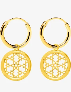 Boucles d'oreilles Shéhérazade motif or jaune 750‰ SO OR