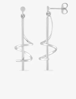 Boucles d'oreilles tige torsadée argent 925‰ SO OR