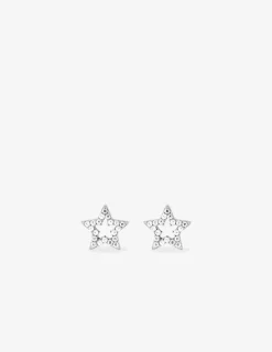 Boucles d'oreilles étoile en argent 925‰ rhodié SO OR