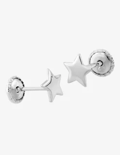 Boucles d'oreilles étoile or blanc 750 ‰ SO OR