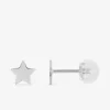 Boucles d'oreilles étoile or blanc 375‰ SO OR