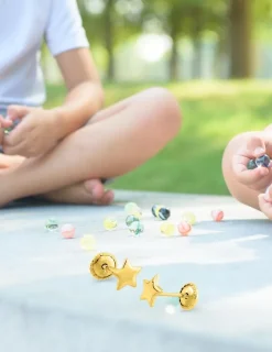 Boucles d'oreilles étoiles or jaune 375‰ SO OR