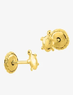 Boucles d'oreilles tortue or jaune 375‰ SO OR