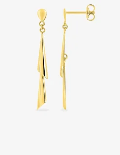 Boucles d'oreilles tubes plaqué or SO OR