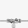 Bracelet acier breloques petite fille avec cristal synthétique rose SO OR