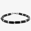 Bracelet acier CARGO alternés motifs caoutchouc SO OR