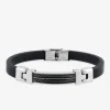 Bracelet acier CARGO caoutchouc et cable SO OR
