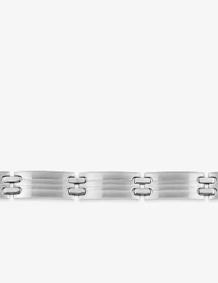 Bracelet acier CARGO grands et petits maillons mat et brillant SO OR