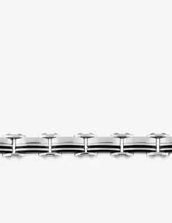 Bracelet acier CARGO maillons et céramique finition brillante SO OR