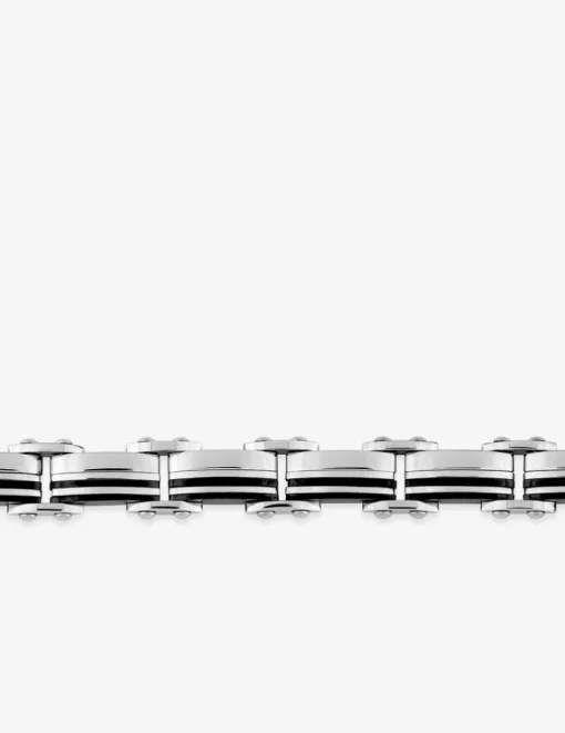 Bracelet acier CARGO maillons et céramique finition brillante SO OR