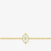 Bracelet acier doré et motif laque blanche SO OR
