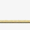 Bracelet acier doré et oxydes de zirconium souple Muli-rangs SO OR