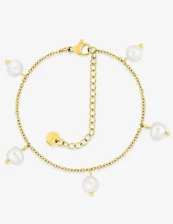 Bracelet acier doré et perles SO OR