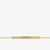 Bracelet acier doré ligne oxydes de zirconium SO OR