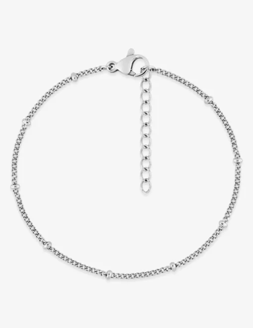 Bracelet acier gris maille forçat SO OR