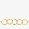 Bracelet acier jaune anneaux entrelacés SO OR