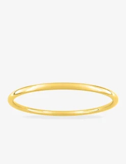 Bracelet acier jaune jonc massif rond SO OR