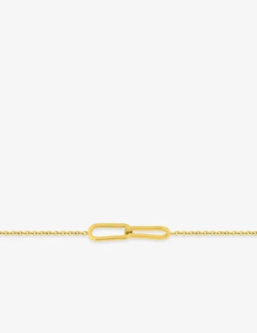 Bracelet acier souple avec ovals entrelacées SO OR