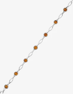 Bracelet ambre argent 925‰ rhodié SO OR