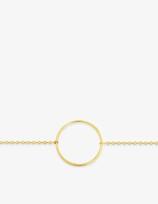 Bracelet anneau 20 mm plaqué or SO OR