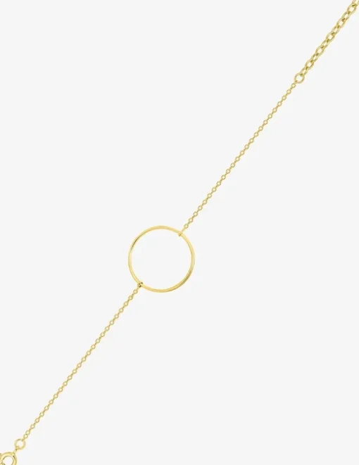 Bracelet anneau 20 mm plaqué or SO OR