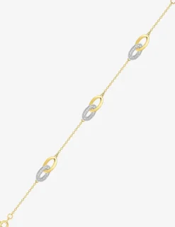 Bracelet anneaux en plaqué or SO OR