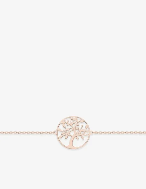 Bracelet arbre de vie plaqué or rose SO OR