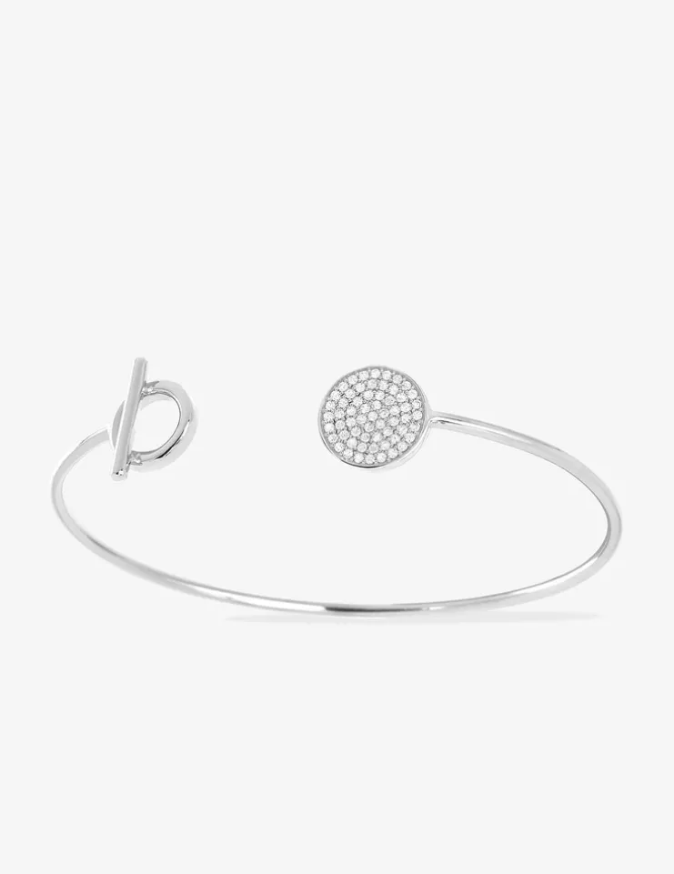 Bracelet argent 925 ‰ rhodié avec oxydes de zirconium SO OR