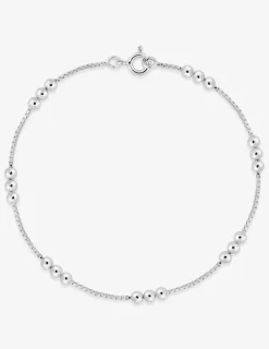 Bracelet argent 925 ‰ rhodié boules fixes SO OR