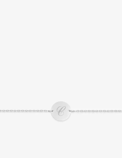 Bracelet argent 925 ‰ rhodié et motif à graver SO OR