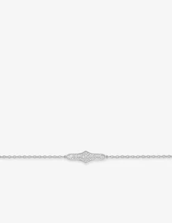 Bracelet argent 925 ‰ rhodié et oxydes de zirconium fantaisie SO OR