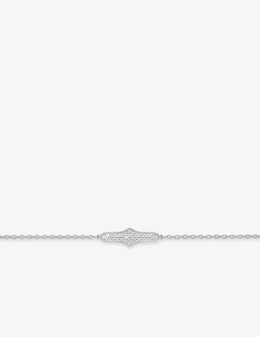 Bracelet argent 925 ‰ rhodié et oxydes de zirconium fantaisie SO OR