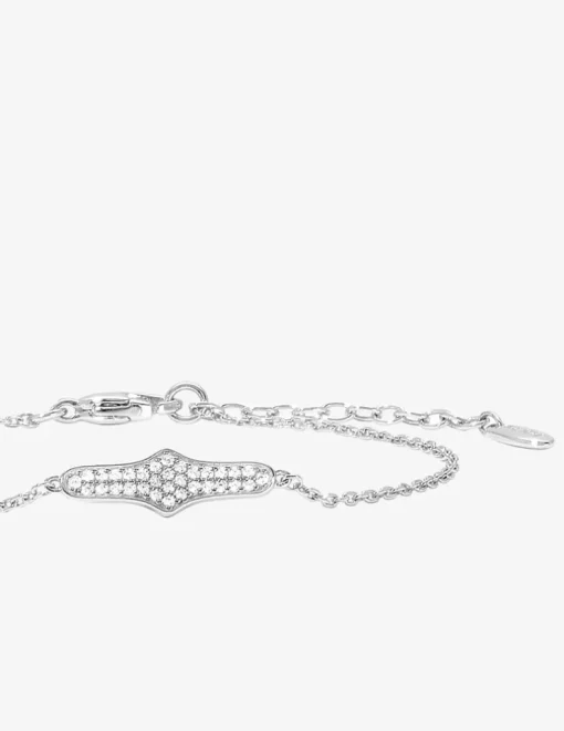 Bracelet argent 925 ‰ rhodié et oxydes de zirconium fantaisie SO OR