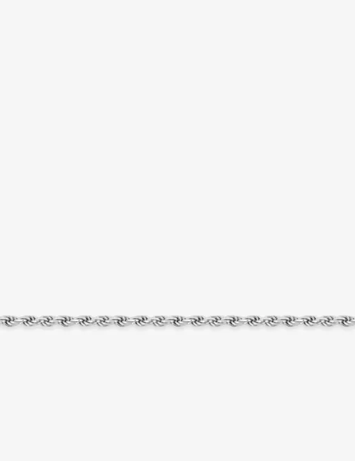 Bracelet argent 925 ‰ rhodié maille corde SO OR