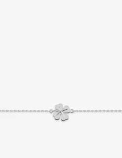 Bracelet argent 925 ‰ rhodié motif "fleur" SO OR