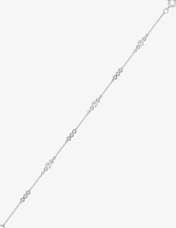 Bracelet argent 925 ‰ souple avec oxyde de zirconium motifs rond répétitifs SO OR