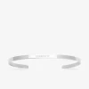 Bracelet argent 925‰ jonc plat ouvert à graver SO OR