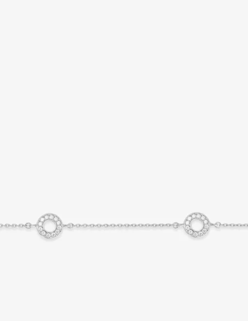 Bracelet argent 925‰ rhodié, et oxydes de zirconium SO OR