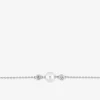 Bracelet argent 925‰ rhodié, perle 7 mm et oxydes de zirconium SO OR