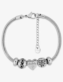 Bracelet avec breloques en acier SO OR