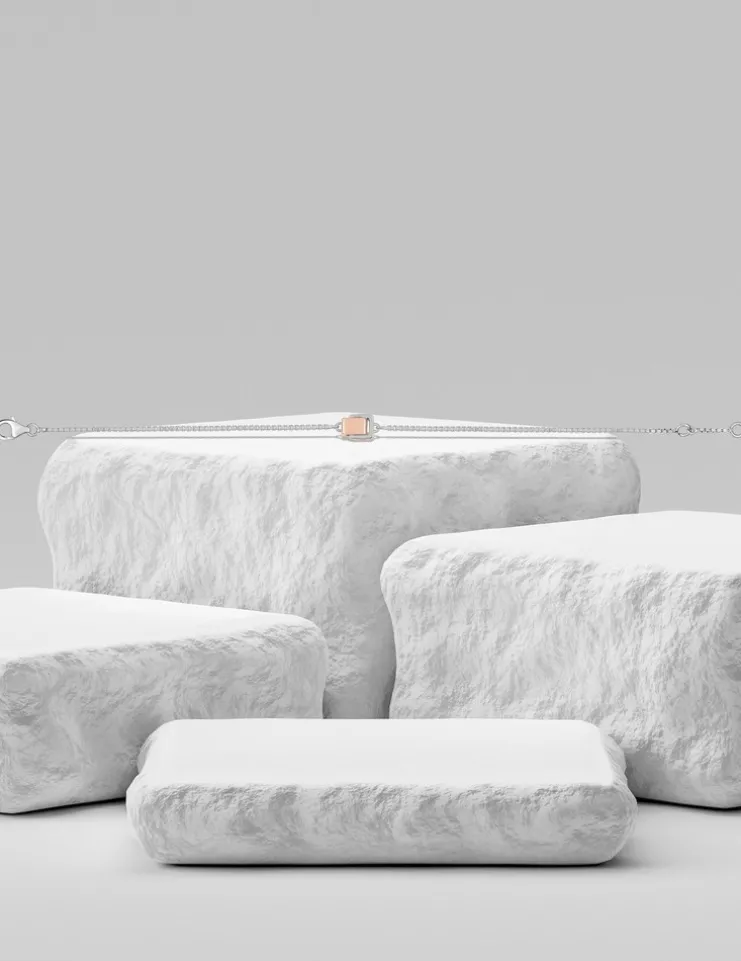 Bracelet bicolore argent 925 ‰, tout métal SO OR