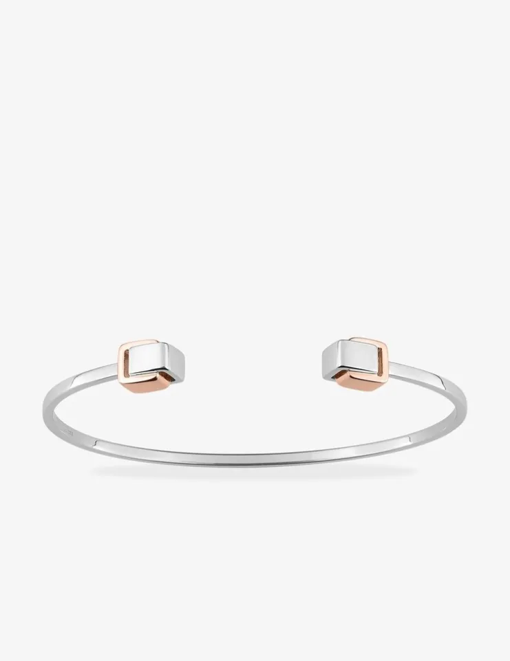 Bracelet bicolore argent 925 ‰, tout métal, SO OR