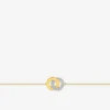 Bracelet bicolore cercle or 375‰ et oxyde de zirconium SO OR