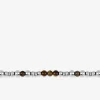 Bracelet boules acier et œil de tigre SO OR