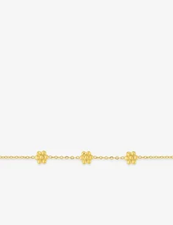 Bracelet Bracelet acier doré tendance avec motif fleurs SO OR
